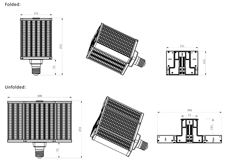 LED Shoebox Retrofit Bulb