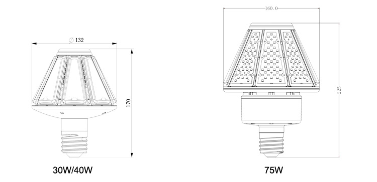 LED Post Top Retrofit Bulb-A