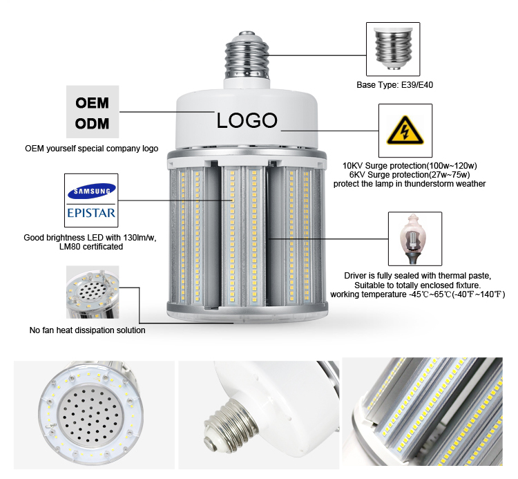 75W 100W 120W LED Corn Light