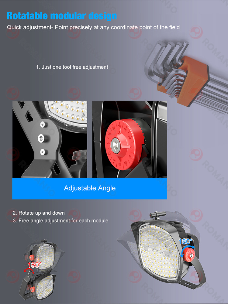 LED Stadium Light L2106 Bracket U T pole