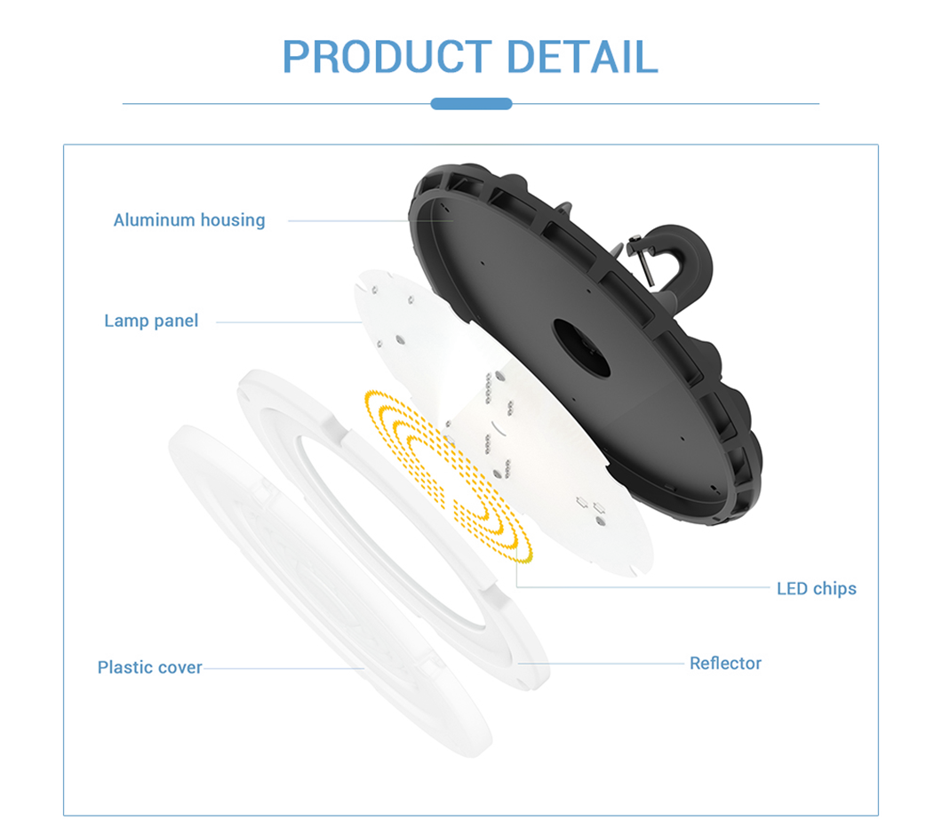 UFO FCC 60W 80W 100W 120W 150W LED High Bay Light