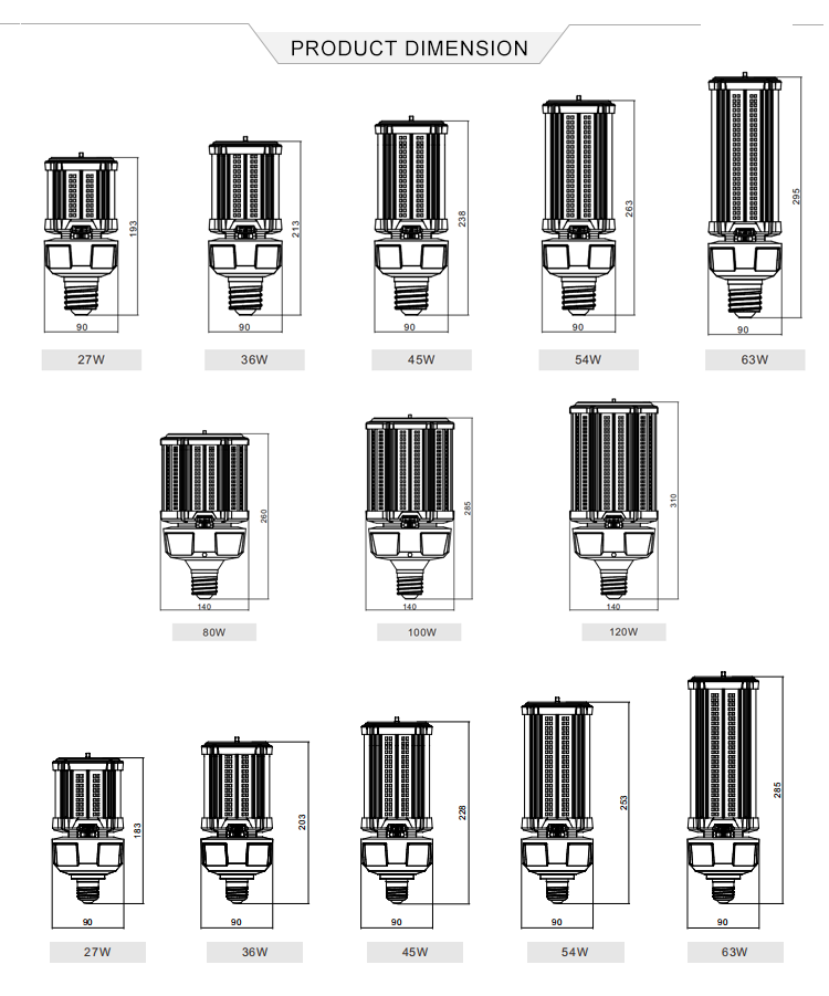 Energy Saving Light E26 E27 36W Led Corn Lamp Bulb