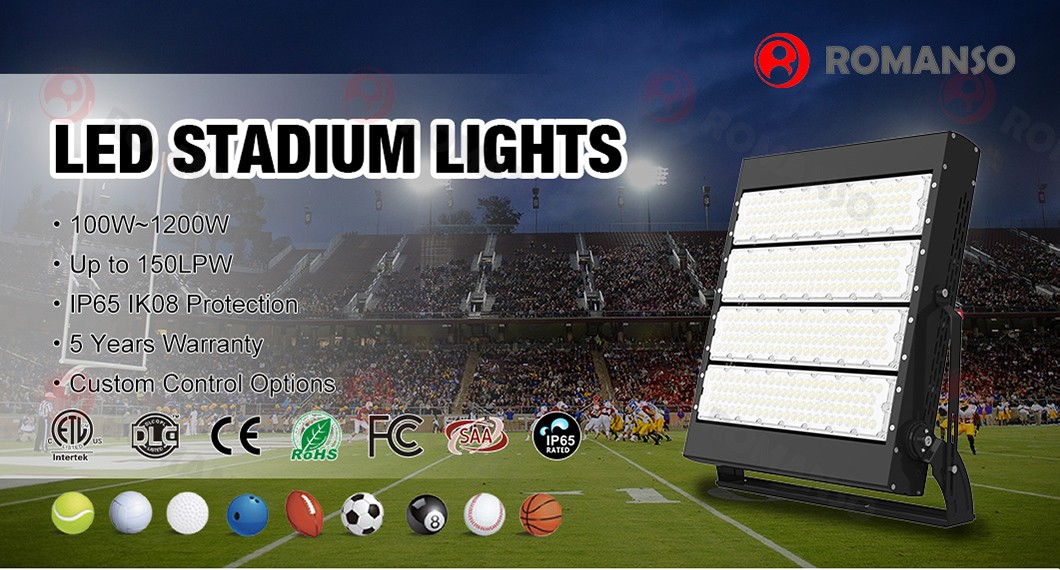 IP65 Waterproof 140lm/W 2700K~6500K LED Stadium Light