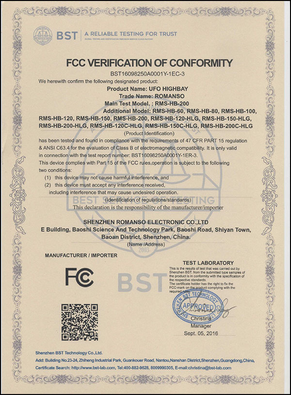 FCC-LED High Bay Light