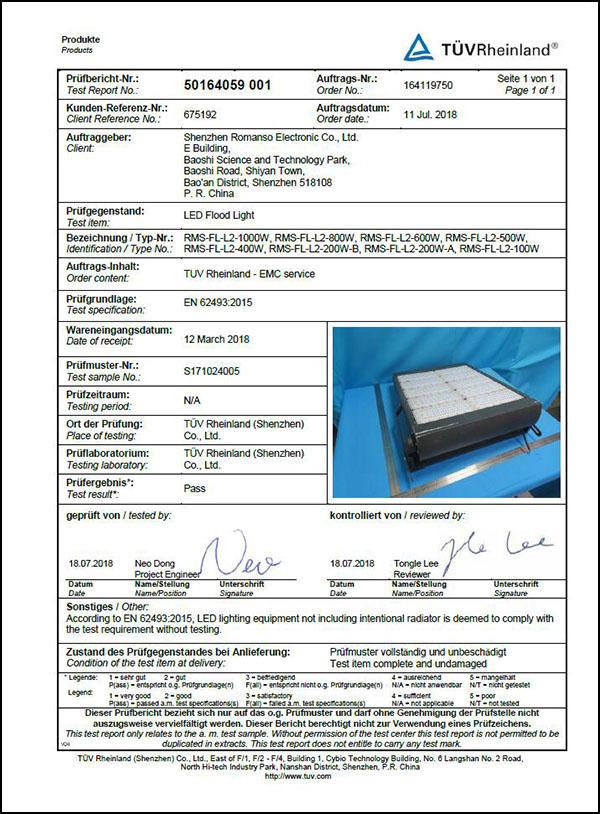 CE-EMF-LED Stadium Light