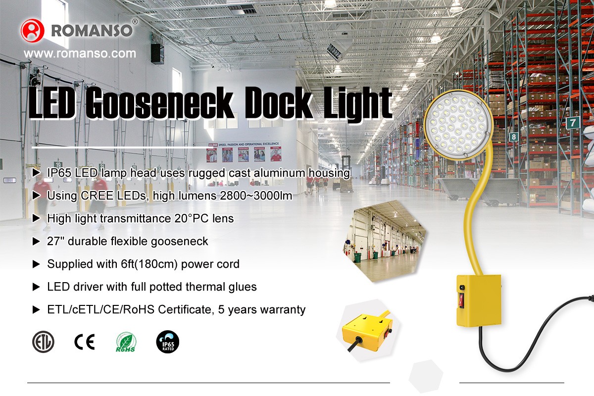High Tension LED Gooseneck Dock Light