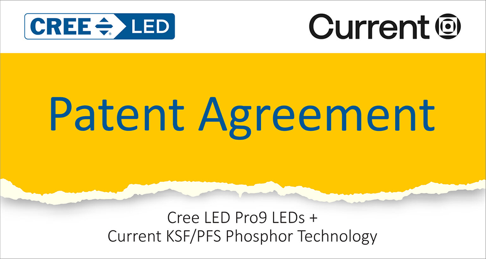 Cree LED and Current Lighting Enter into License Agreement
