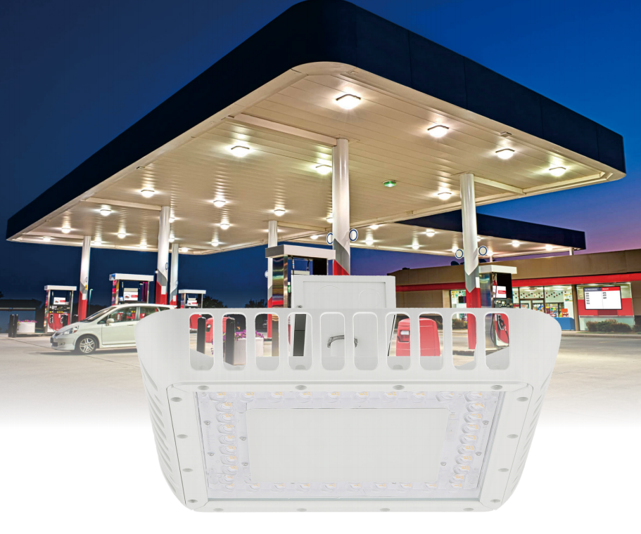 LED Canopy Lights | Outdoor Ceiling Lights for Gas Stations, Drive-through Structures